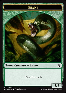 Snake Token 1/1 deathtouch (set aléatoire)