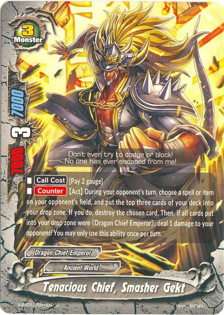 Tenacious Chief, Smasher Gekt - X-BT01/0071EN - U