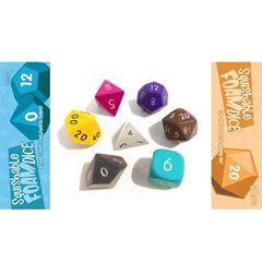 Squishy Dice Set: Chocolate Set Of 7