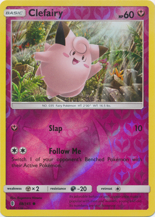 Clefairy - 88/145 - Common - Reverse Holo