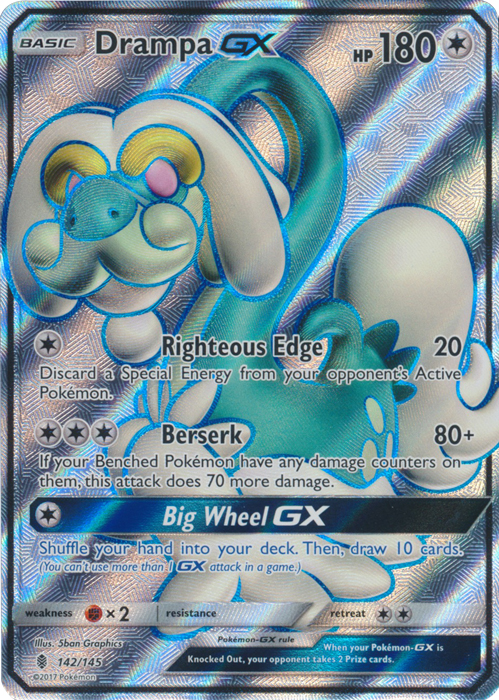 Drampa GX - 142/145 - Full Art Ultra Rare Drampa GX - 142/145 - Full Art Ultra Rare