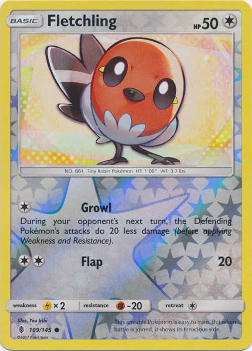 Fletchling - 109/145 - Common - Reverse Holo