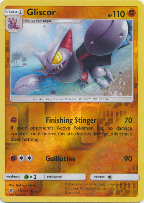Gliscor - 68/145 - Uncommon - Reverse Holo Gliscor - 68/145 - Uncommon - Reverse Holo