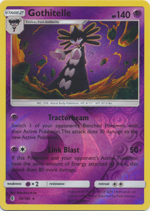 Gothitelle - 54/145 - Rare - Reverse Holo