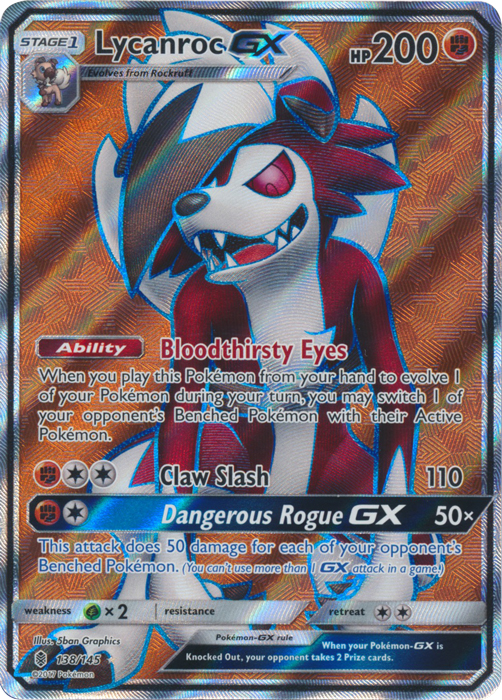 Lycanroc GX - 138/145 - Full Art Ultra Rare
