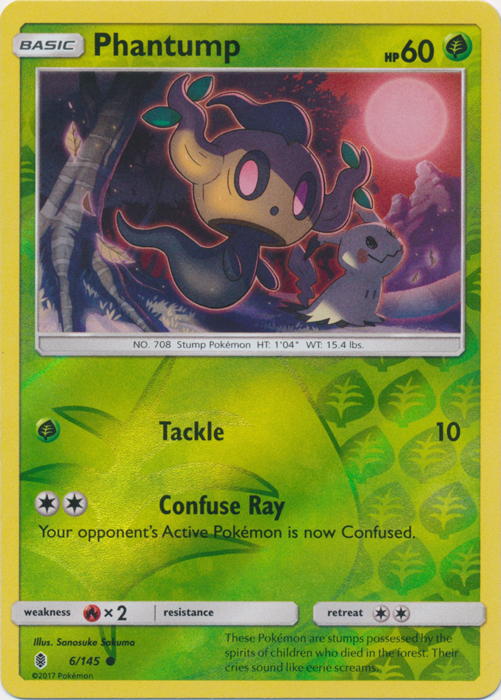 Phantump - 6/145 - Common - Reverse Holo