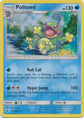 Politoed - 25/145 - Holo Rare