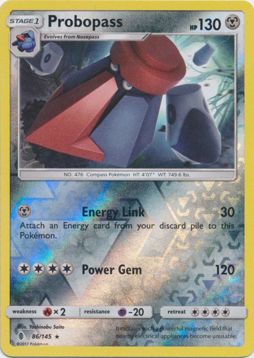 Probopass - 86/145 - Rare - Reverse Holo Probopass - 86/145 - Rare - Reverse Holo