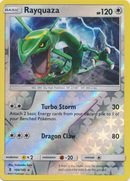 Rayquaza - 106/145 - Rare - Reverse Holo