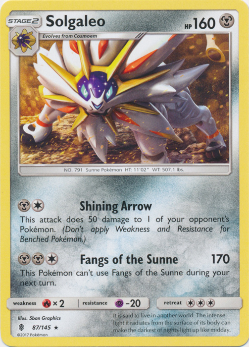 Solgaleo - 87/145 - Rare