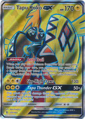 Tapu Koko GX - 135/145 - Full Art Ultra Rare