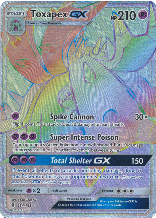 Toxapex GX - 154/145 - Secret Rare