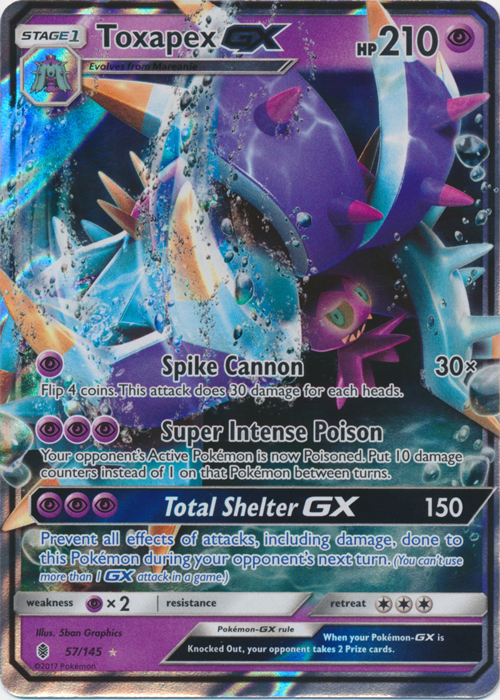 Toxapex GX - 57/145 - Ultra Rare Toxapex GX - 57/145 - Ultra Rare