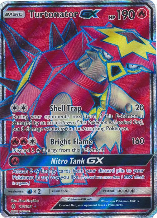 Turtonator GX - 131/145 - Full Art Ultra Rare Turtonator GX - 131/145 - Full Art Ultra Rare