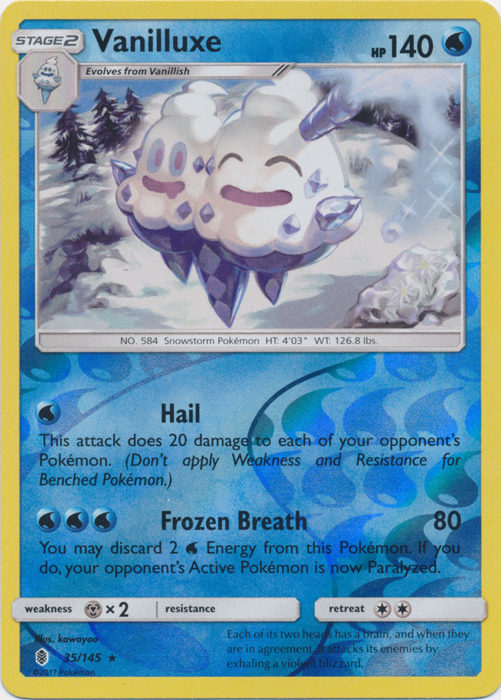 Vanilluxe - 35/145 - Rare - Reverse Holo Vanilluxe - 35/145 - Rare - Reverse Holo