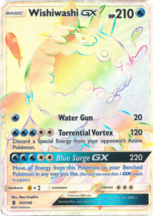 Wishiwashi GX - 151/145 - Secret Rare