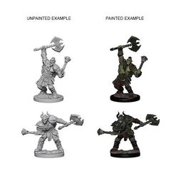 Pathfinder Battles Unpainted Minis - Half-Orc Male Barbarian