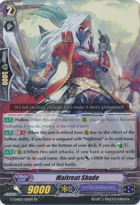 Maltreat Shade - G-CHB03/013EN - RR
