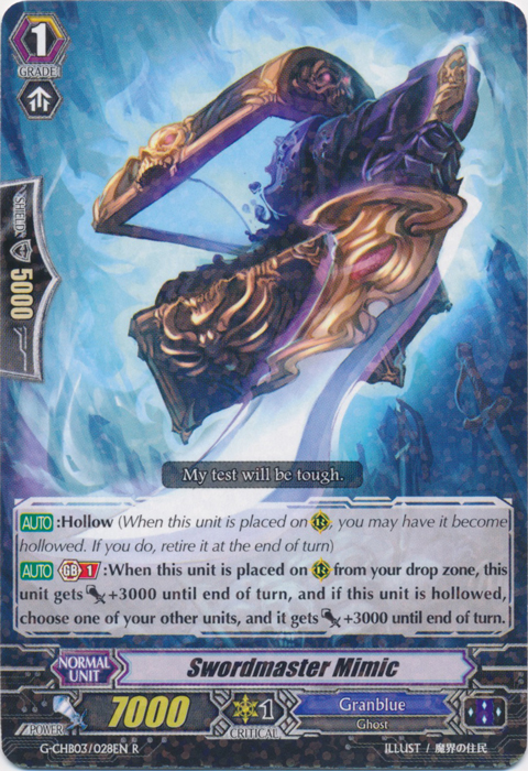 Swordmaster Mimic - G-CHB03/028EN - R