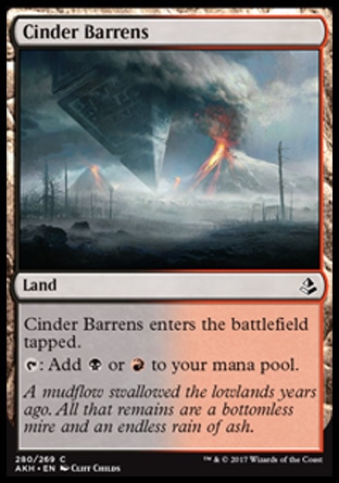 Cinder Barrens (Amonkhet) - Planeswalker Deck Exclusive