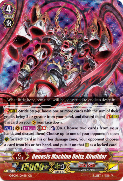 Genesis Machine Deity, Altwilder - G-FC04/014EN - GR