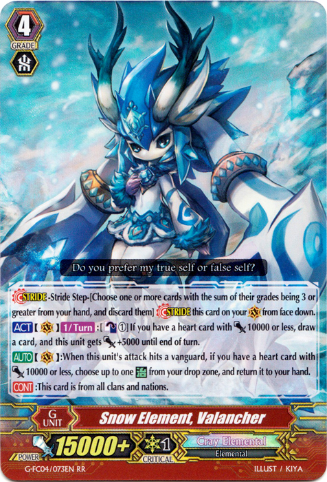 Snow Element, Valancher - G-FC04/073EN - RR