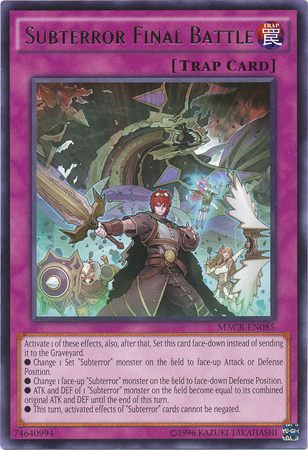 Subterror Final Battle - MACR-EN085 - Rare - Unlimited Edition