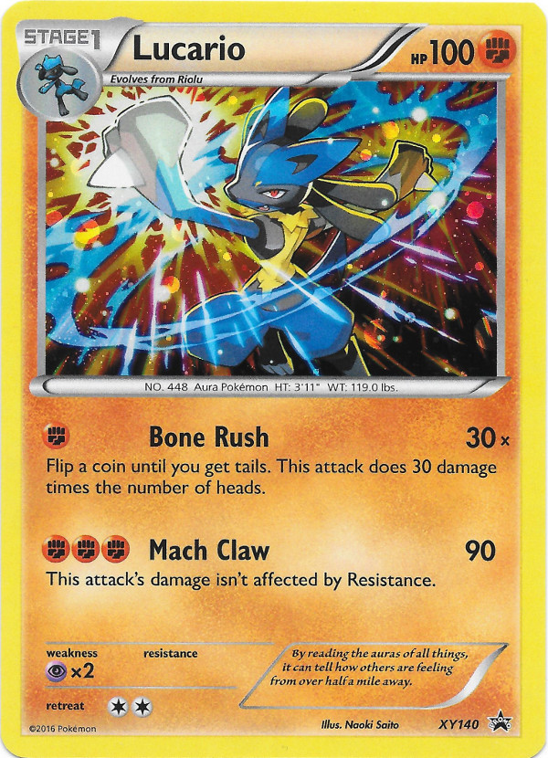 Lucario - XY140 - Cosmos Holo - XY Promo