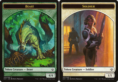 Beast (005) // Soldier (001) Double-Sided Token