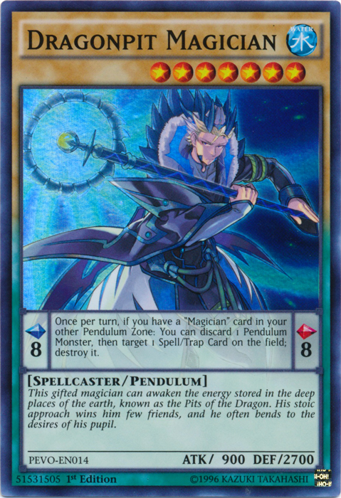 Dragonpit Magician - PEVO-EN014 - Super Rare - 1st Edition