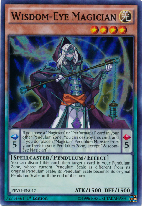 Wisdom-Eye Magician - PEVO-EN017 - Super Rare - 1st Edition