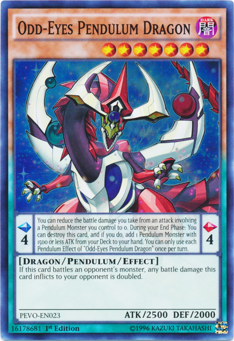 Odd-Eyes Pendulum Dragon - PEVO-EN023 - Super Rare - 1st Edition