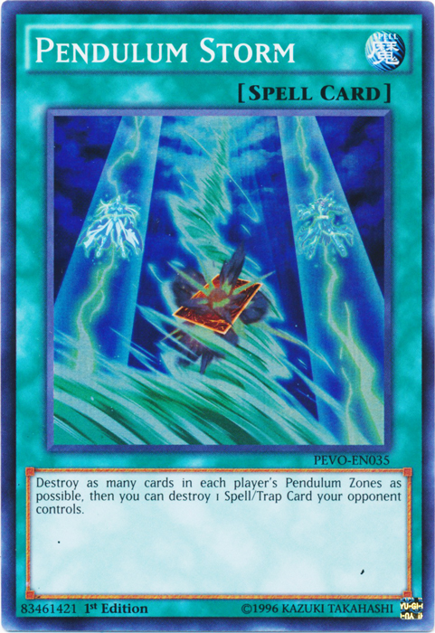 Pendulum Storm - PEVO-EN035 - Super Rare - 1st Edition