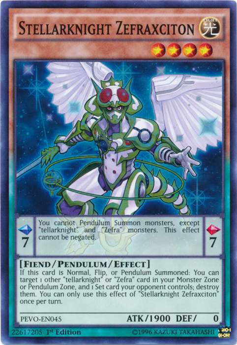 Stellarknight Zefraxciton - PEVO-EN045 - Super Rare - 1st Edition Stellarknight Zefraxciton - PEVO-EN045 - Super Rare - 1st Edition