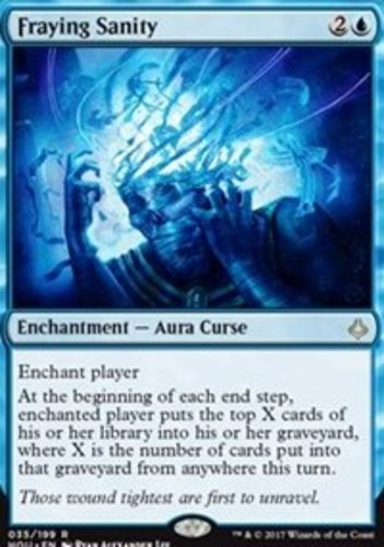 Fraying Sanity 1x FOIL HOU MTG Hour of Devastation Rare MINT blue