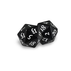 Ultra Pro - Dice Heavy Metal D20 2-Dice Black