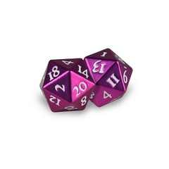 Ultra Pro - Dice Heavy Metal D20 2-Dice Pink