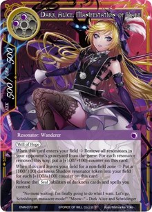 Dark Alice, Manifestation of Rage - ENW-073 - SR - Foil