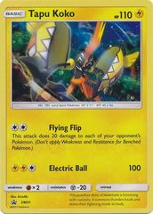 Tapu Koko - SM31 - Cosmos Holo Promo - Tapu Koko Pin Collection Exclusive - SM Black Star Promo