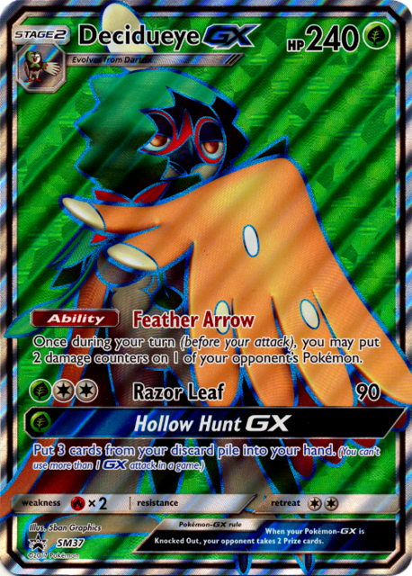 Decidueye GX - SM37 - Full Art Promo - Decidueye GX Premium Collection - SM Black Star Promo