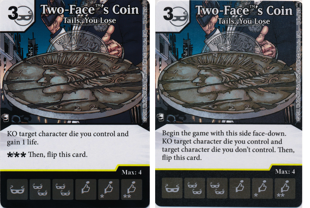 Two-Faces Coin - Tails, You Lose (Card Only)