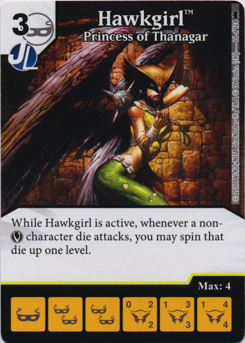 Hawkgirl - Princess of Thanagar (Die and Card Combo)