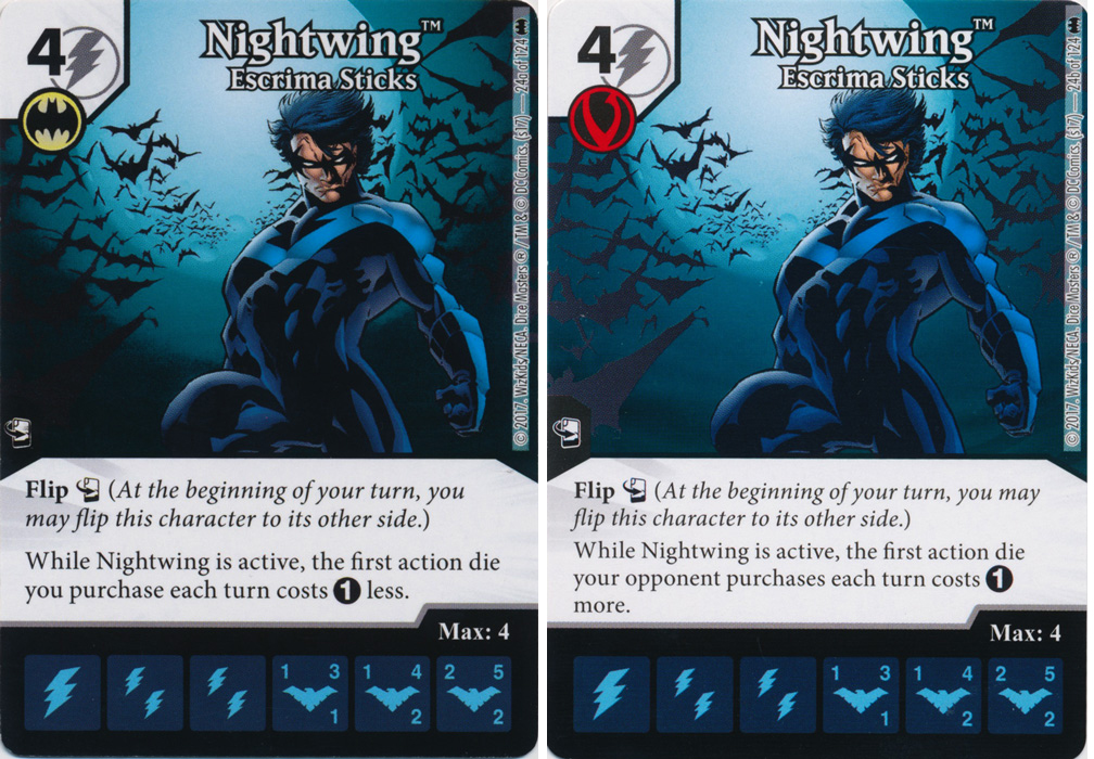 Nightwing - Escrima Sticks (Die and Card Combo)
