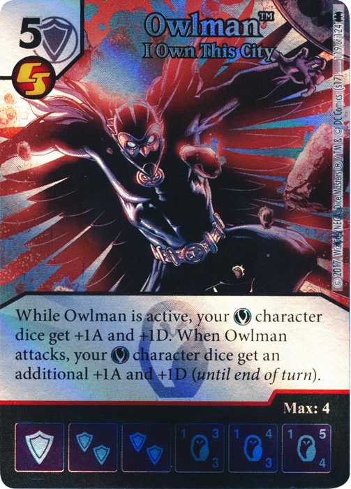 Owlman - I Own This City (Die and Card Combo)
