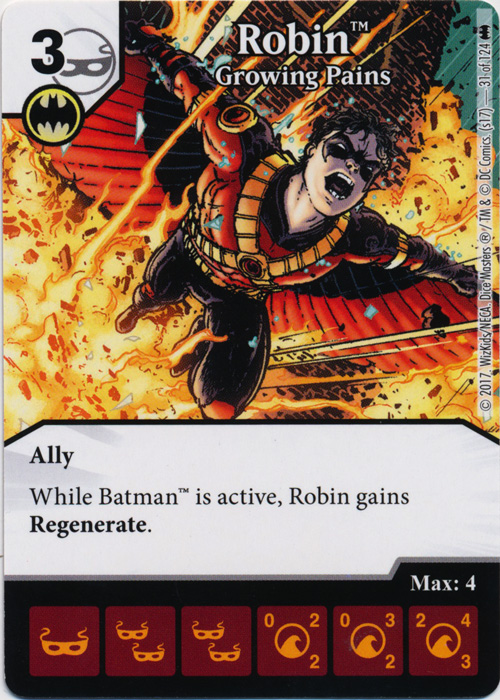 Robin - Growing Pains (Die and Card Combo)