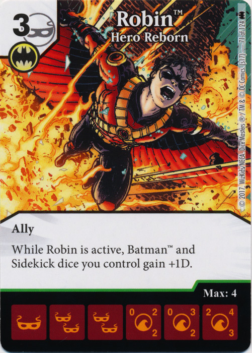 Robin - Hero Reborn (Die and Card Combo)