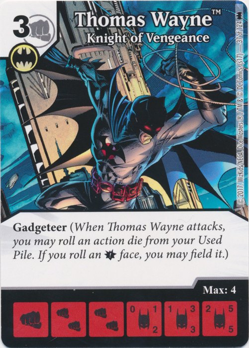 Thomas Wayne - Knight of Vengeance (Card Only) - Foil