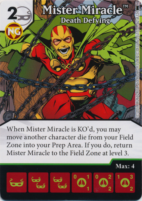 Mister Miracle - Death Defying (Die and Card Combo) - Foil