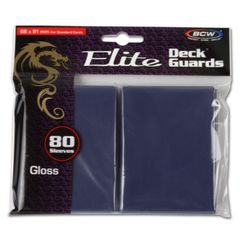 Bcw Deck Guard: Deck Protector Sleeve - Elite Glossy Blue (80Ct)