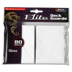 Bcw Deck Guard: Deck Protector Sleeve - Elite Glossy White (80Ct)